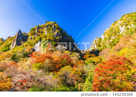 Yabakei, Oita Prefecture: A valley dyed in autumn colors. Yabakei, Oita Prefecture: A valley dyed in autumn colors. 143230160