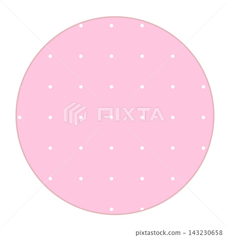 Pink circular polka dot background material Pink circular polka dot background material 143230658