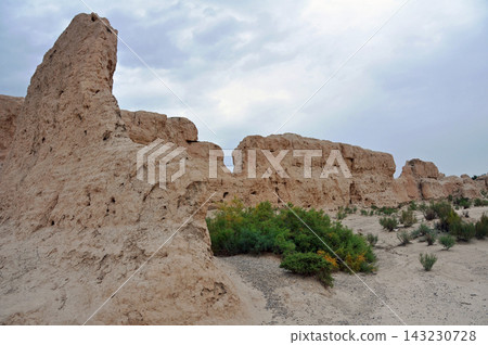 China, Silk Road, Hexi Corridor, Pochengzi Ruins China, Silk Road, Hexi Corridor, Pochengzi Ruins 143230728