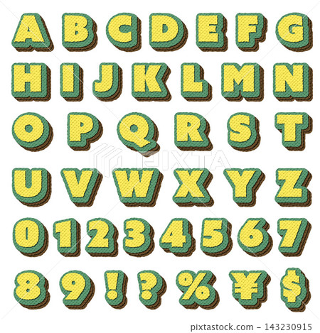 An alphabet set with a design that looks like layers of paper. An alphabet set with a design that looks like layers of paper. 143230915