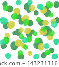 Colorful green polka dot background 143231316