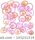 Colorful red circular ripples 143231319