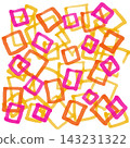 Pink and yellow geometric pattern 143231322