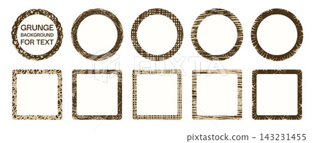 Circle and square frames Crayon grunge drawn backgrounds set Pastel drawn sketch chalk rough texture Circle and square frames Crayon grunge drawn backgrounds set Pastel drawn sketch chalk rough texture 143231455