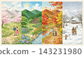 Scenery of the four seasons 143231980