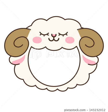 Sheep headgear material | Material that can be used by inserting photos, avatars, etc. Sheep headgear material | Material that can be used by inserting photos, avatars, etc. 143232012