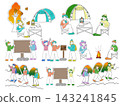 Set of outdoor illustrations 143241845