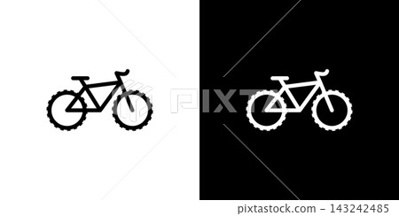 Mountain bike icon MTB bicycle Mountain bike icon MTB bicycle 143242485