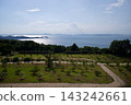 View from Olivian Shodoshima: Garden, sea, sky, and summer clouds 143242661