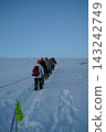 Under the blue sky, traversing glaciers - Iceland, the land of glaciers and volcanoes 143242749