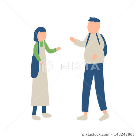 男女外出插畫 男女外出插畫 143242905