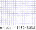 <Vector Material> Watercolor Hand-Drawn Line Background Material - Purple Checkered Pattern - A4 Compatible 143243038