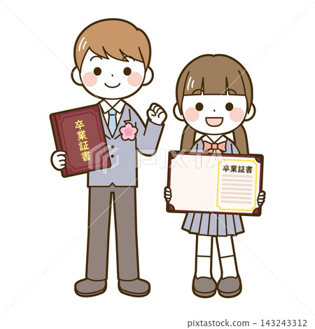 Graduation Ceremony (High School Student) - Full Body Graduation Ceremony (High School Student) - Full Body 143243312