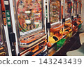 Retro Pachinko machine stand 143243439