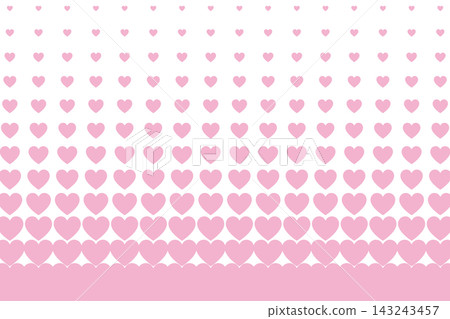 Pink heart halftone background 143243457