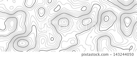 Mountain topography line with contour map vector and texture background pattern. Topographic cartography relief with wood topo abstract and sea terrain trail. Ocean land illustration. Mountain topography line with contour map vector and texture background pattern. Topographic cartography relief with wood topo abstract and sea terrain trail. Ocean land illustration. 143244050