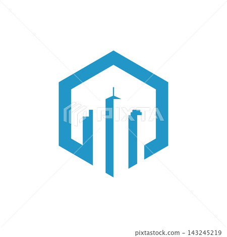 City Building Hexagon Real Estate logo City Building Hexagon Real Estate logo 143245219