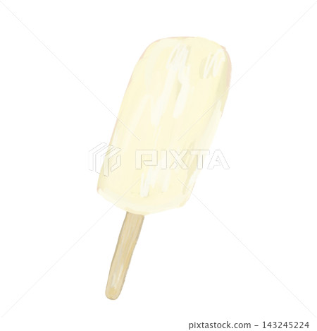 Simple and cute illustrations of vanilla and milk ice cream bars. Simple and cute illustrations of vanilla and milk ice cream bars. 143245224