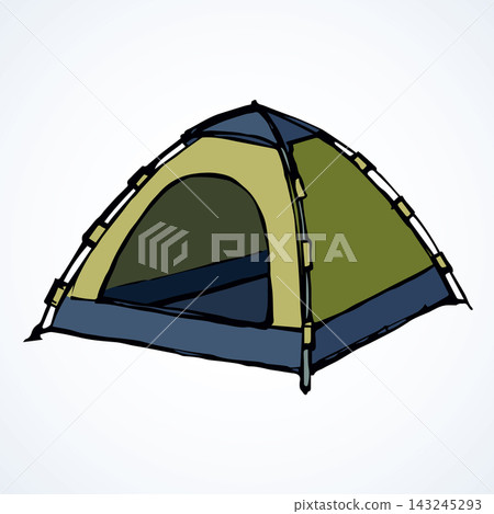 Tent. Vector drawing Tent. Vector drawing 143245293