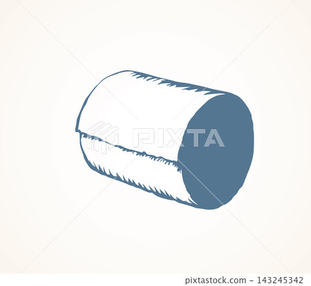 Toilet paper. Vector drawing Toilet paper. Vector drawing 143245342