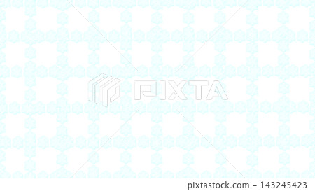 Winter Christmas blue snowflake grid pattern with pink spots Winter Christmas blue snowflake grid pattern with pink spots 143245423