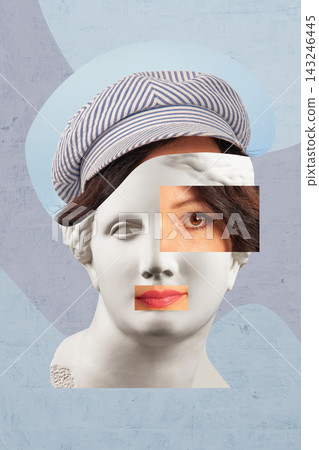 Surreal crazy collage. Art poster, concept, zine cover, funky print. Artwork unusual abstract style. Surreal crazy collage. Art poster, concept, zine cover, funky print. Artwork unusual abstract style. 143246445