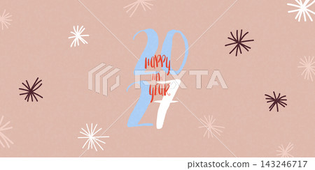 Happy New Year 2027 background, luxury design, festival vector illustration. Happy New Year 2027 background, luxury design, festival vector illustration. 143246717