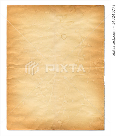 Aged stained paper texture isolated on white Aged stained paper texture isolated on white 143246772