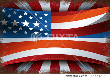 weathered patriotic banner with balanced composition and timeless vintage appeal weathered patriotic banner with balanced composition and timeless vintage appeal 143247152