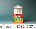 Bank report for 2027. Business analysis. Financial results, banking performance and economic indicators. Annual reporting, revenue analysis, investment trends and corporate financial planning. 143248071