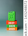 Eco-friendly fuel and market prospects in 2027. Green energy transition and sustainable transportation. Alternative fuels, environmental innovation, market demand and future energy development. 143248072
