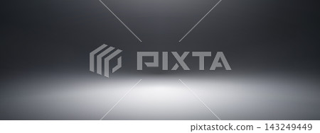 Abstract white gradient background with studio limbo wall. 3D black grey podium render on back stage. Gray light ground for product display. Abstract white gradient background with studio limbo wall. 3D black grey podium render on back stage. Gray light ground for product display. 143249449