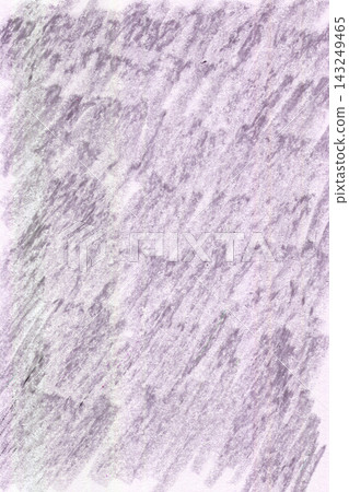 Purple oil pastel shading texture on paper top view. Vertical background of hand drawn crayon diagonal strokes and wax texture on white paper. Purple oil pastel shading texture on paper top view. Vertical background of hand drawn crayon diagonal strokes and wax texture on white paper. 143249465