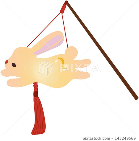 rabbit lamp illustration 143249569