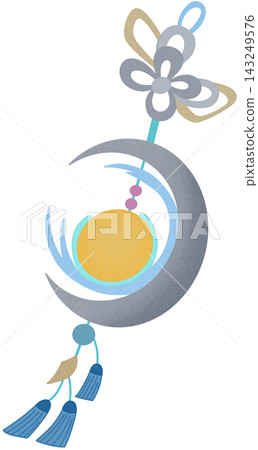 moon tassel pendant 143249576