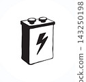 Battery. Vector drawing 143250198