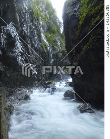 Partnachklamm canyon in Garmisch-Partenkirchen, Bavaria, Germany Partnachklamm canyon in Garmisch-Partenkirchen, Bavaria, Germany 143250889