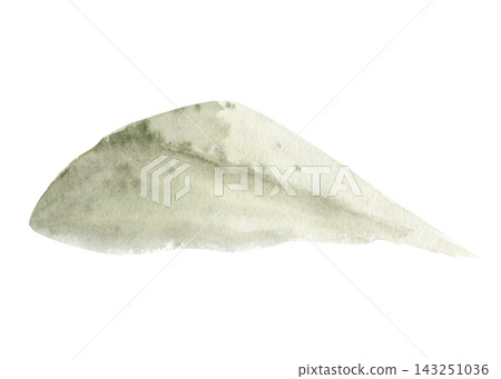 Watercolor green hill with soft layered washes and natural paper texture. Hand painted isolated on white countryside landscape element ideal for rural scenes, vineyards, farms and nature compositions Watercolor green hill with soft layered washes and natural paper texture. Hand painted isolated on white countryside landscape element ideal for rural scenes, vineyards, farms and nature compositions 143251036