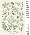 Vintage botanical art set. 143251677