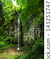 Summer in Yurihama Town, Tottori Prefecture: The famous waterfall "Ima-taki" 143251747