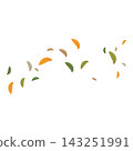 autumn Leaf background concept template vector 143251991