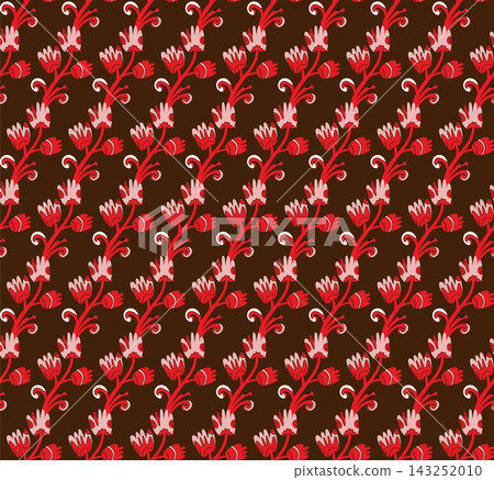 seamless pattern with hand drawn flowers seamless pattern with hand drawn flowers 143252010