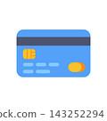 Colorful Payment Cards with Chip and Magnetic Stripe Illustration 143252294