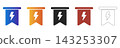Flash flag icon for promotional sales events 143253307