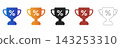 Discount trophy icon for sales achievements 143253310