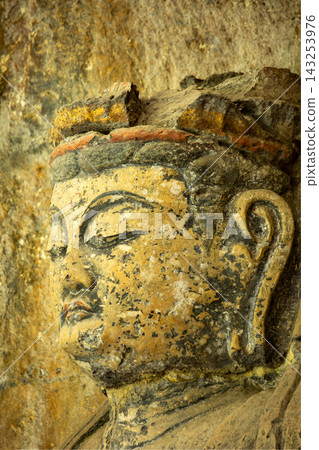 Usuki Stone Buddha Statue of Dainichi Nyorai Usuki Stone Buddha Statue of Dainichi Nyorai 143253976