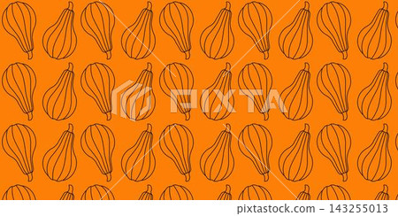 Pumpkins seamless pattern vectors background for thanksgiving wrapping paper Pumpkins seamless pattern vectors background for thanksgiving wrapping paper 143255013