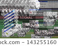 Post-internet collage with Antinous sculpture, glitch effect, digital junk art and system message window popups No Signal in underground aesthetic background. 143255160