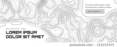 Map layer pattern digital line ocean sea with contour topography. Topographic compass abstract wave terrain nautical topograph. Mountain 3d for stock illustration. Map layer pattern digital line ocean sea with contour topography. Topographic compass abstract wave terrain nautical topograph. Mountain 3d for stock illustration. 143255475