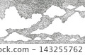 A hand-drawn illustration inspired by a calm sky. 143255762